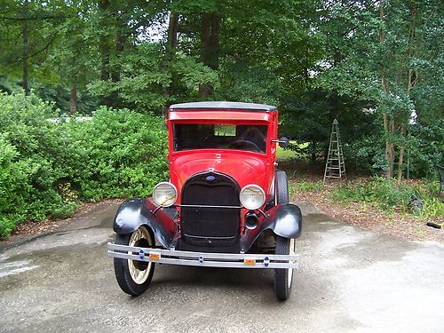 1929 ford model a closed cab pick up