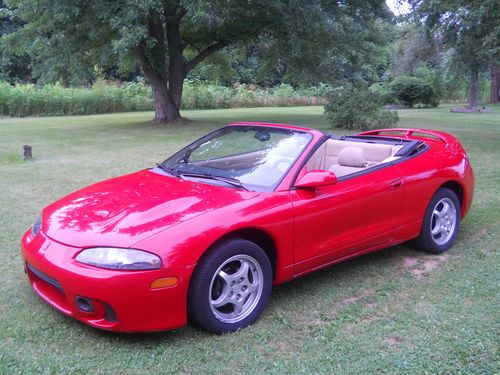 1998 mitsubishi eclipse spyder conv. low miles 28-32 mpg below book value