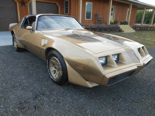 1979 pontiac trans am 6.6 liter 403 t-tops gold car no reserve -- look