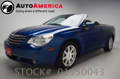 57k low miles chrysler sebring convertible leather blue 18 inch wheels