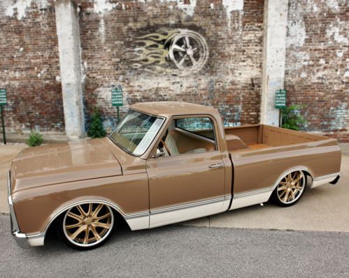 1972 c10 chevy hotrod rat rod street hot rod custom pickup truck air bagged ride