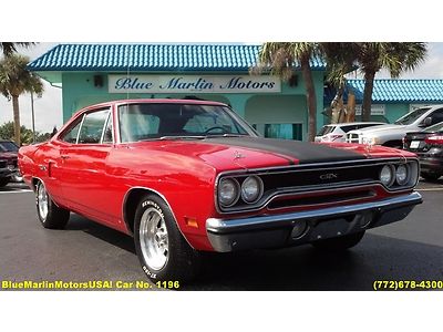 1970 classic plymouth gtx 4 speed 440hp2 motor rare stripe delete