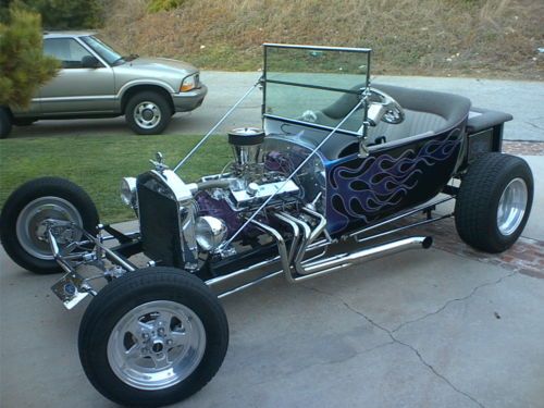 Ford model t black with purple flames (custom interior)