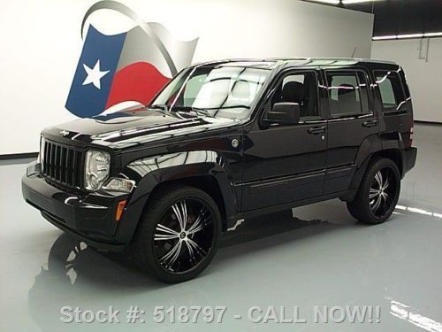 2011 jeep liberty sport 4x4 v6 sunroof leather 22&#039;s 47k texas direct auto