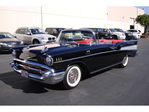 1957 chevrolet bel air fuel injected convertible frame off restoration