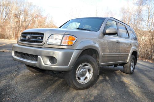 2001 toyota sequoia 4x4 sr5 sport utility no reserve one owner clean carfax