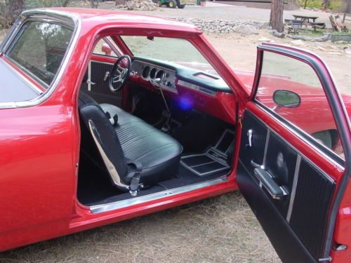 1964 el camino - custom - shaved - 350 - moreno red - rust free - 2 owners