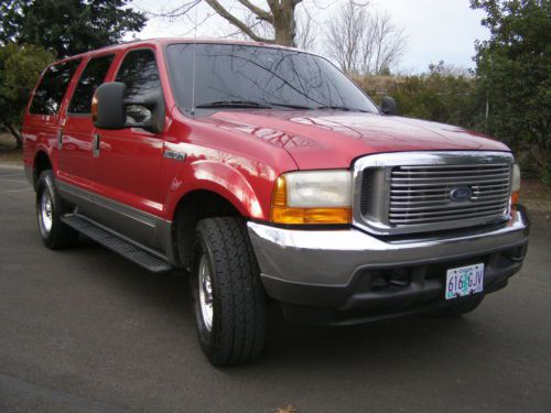 2003ford excursion xlt v10 4x4 supberb clean mechanically sound red &amp; gorgeous