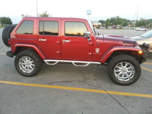 Custom 2012 jeep wrangler unlimited sahara sport utility 4-door 3.6l