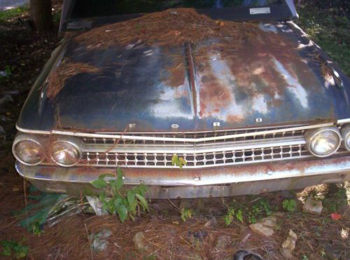 Rare 1961 ford galaxie sunliner convertible restoration  project or parts cow