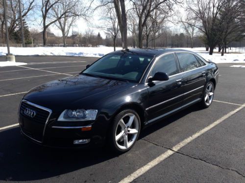 2010 audi a8l low miles, one owner,brand new michelin tires, rebuilt  title