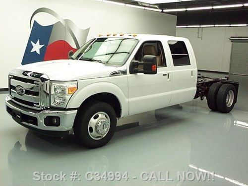 2011 ford f-350 lariat crew chassis dually leather 79k texas direct auto