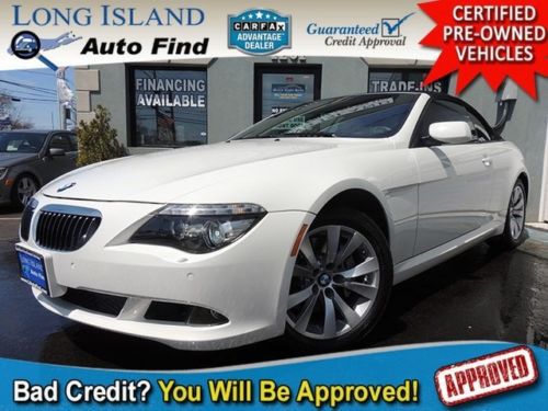 08 bmw 650 v8 clean leather luxury auto transmission convertible aux satellite