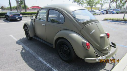 1966 VW bug/beetle. Vintage military theme. Vintage army theme Vehicle, image 4