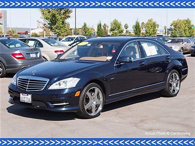 2012 s550: certified pre-owned at authorized mercedes-benz dealership, superb!