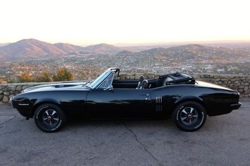 1967 pontiac firebird convertible 100% rust free california car $18,900