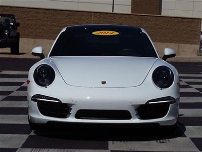 Carrera s low miles coupe manual gasoline 3.8l flat 6 cyl white