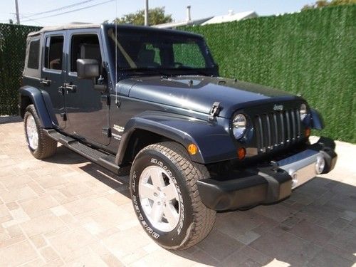 08 wrangler 4x4 4wd sahara unlimited navigation automatic very clean soft top