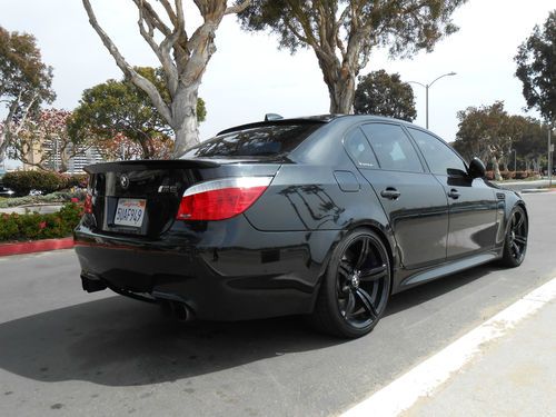 2006 bmw m5 e60 black/portland brown! fully loaded! lots of mods! 550+hp