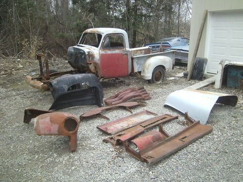 1951 chevy thrift master project truck hot rat rod shortbed w/title 49 50 51 52