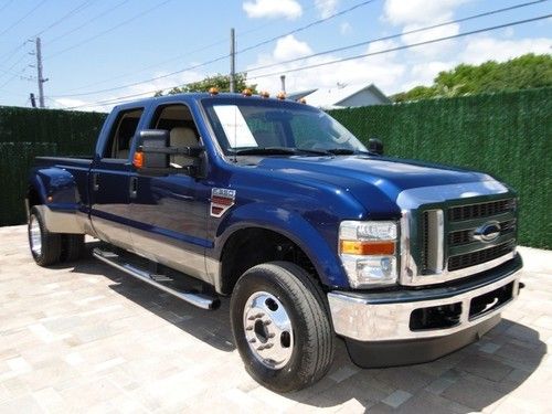 2008 ford f-350 sd 4x4 crew cab 1 owner lariat loaded lthr &amp; roof! automatic 4-d