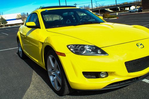 04 mazda rx-8 grand touring yellow 6-spd manual 4-door rotary engine gt