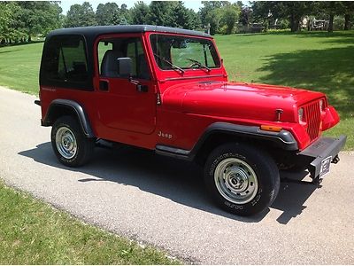 1995 jeep wrangler hard top, 4x4, a/c, very clean, low miles!! with video!!!!