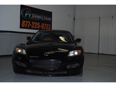 04 mazda rx8 black clean carfax very fast coupe 6cyl low miles auto we finance!!