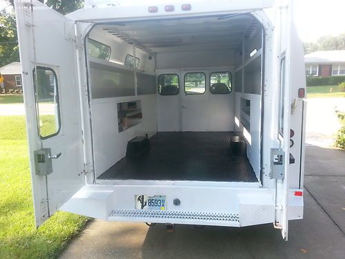 Find used ford e350 dually diesel utility cargo van kuv ...