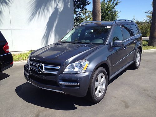 Mint 2012 mercedes benz gl 450 low miles warranty gray with black interior