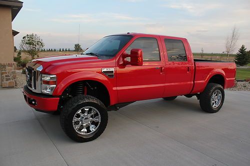 2008 ford f350 4x4 crew cab short bed, custom, lifted 20" wheels &amp; tires, lariat