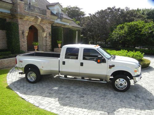2008 ford f450 lariat crew cab dually 6.4 liter diesl 4x4 one owner must see