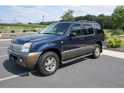 2003 03 mountaineer awd all wheel drive drive 3rd row seat non smoker no reserve
