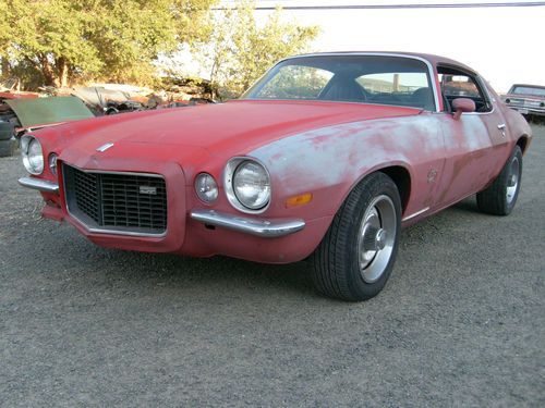 1973 camaro lt/rs,factory 4-speed,matching numbers,original red,a driver