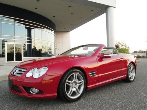 2007 mercedes-benz sl550 sport package red fully loaded stunning