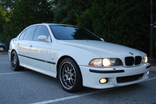 2000 bmw m5 e39 - alpine white - extended sport leather - 6spd - low reserve