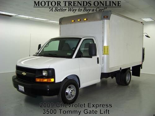 2009 chevy express 3500 drw box van tommy liftgate am fm 57k houston texas