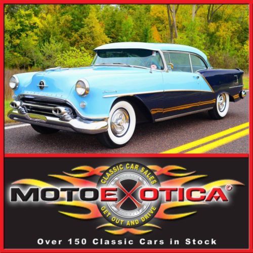 1954 oldsmobile holiday 98- rare rear a/c- power steering-power brakes- lqqk !!