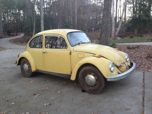 1972 volkswagen beetle vw project barn find classic antique survivor no reserve