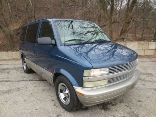 2002 chevy astro awd, 8 passenger mini van, reliable, many options, inspected