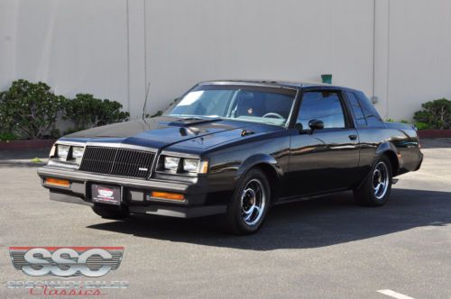 1987 buick regal grand national two door coupe (stock # 30826)