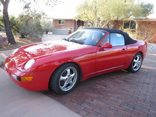 Porsche 968 - 1992 gards red cabriolet