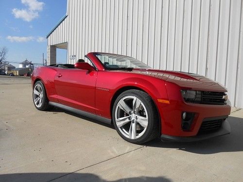 Brand new! zl1 camaro convertible - crystal red, 6.2l engine, black leather, 20s