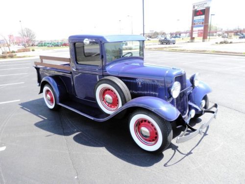 34 ford pickup flathead restored driver custom classic street rod hot rod no rat