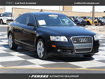 2008 audi a6 awd  96k miles leather moon roof navigation clean car fax financing