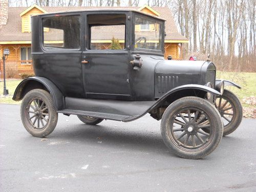 1925 model t 2 door sedan rat rod hot rod original vintage ford steel body  25