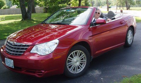 2008 chrysler sebring touring &#034;z&#034; hardtop convertible inferno red color