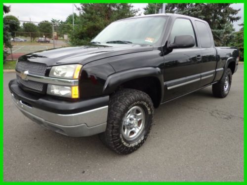 2004 chevy silverado ls 4x4 ext cab 5.3l v-8 clean one owner carfax no reserve