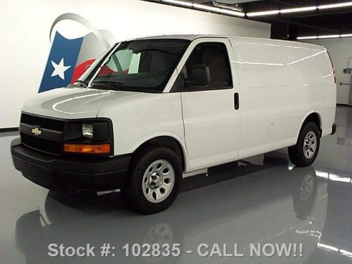 2013 chevy express cargo van 4.3l v6 partition only 12k texas direct auto