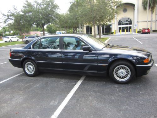 1999 bmw 740il clean florida car  sold with no reserve always garaged!!!